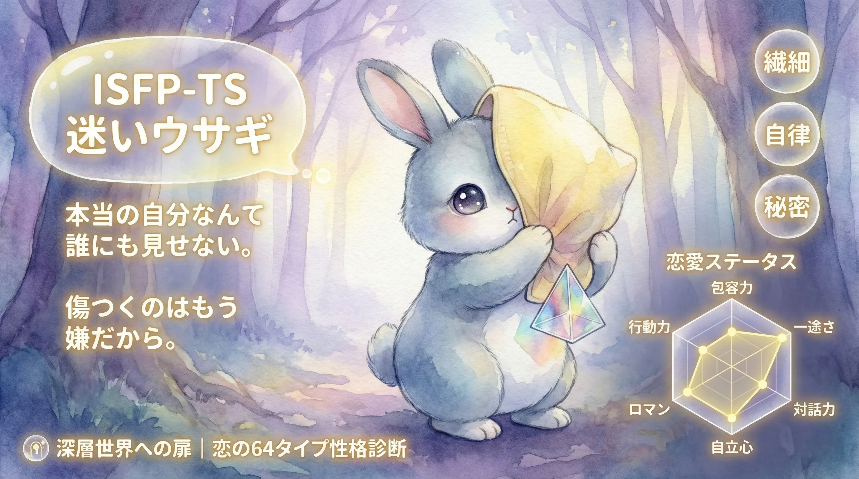ISFP-TS「迷いウサギ」の恋愛タイプ詳細 | 恋愛診断